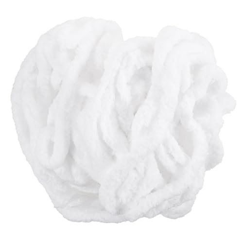 Angoily 1 Rolle Super dickes isländisches Haar Chenille-Wollgarn flauschiges Garn super dickes Garn handgestrickt Strickgarne für Schals Chenillegarn stricken Acryl Weiß Angoily 1 Rolle Super dickes isländisches Haar Chenille-Wollgarn flauschiges Garn super dickes Garn handgestrickt Strickgarne für Schals Chenillegarn stricken Acryl Weiß von Angoily