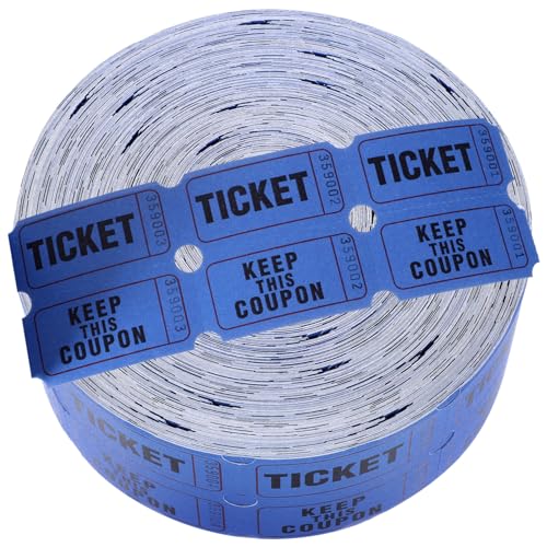 Angoily 1 Rolle Tickets Etiketten Eintrittskarten Für Veranstaltungen Party Universal- Etiketten Für Veranstaltungstickets Zu Los Spielkarten Eintrittskarte Für Veranstaltungen Papier Blue von Angoily