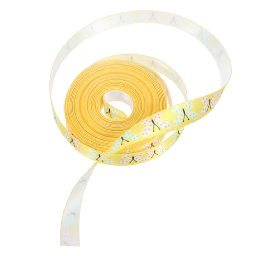 Angoily 1 Rolle Verpackung Band Ästhetisch Paketband Für Handwerk Wickelband Geschenkbänder Ein Verpackungsband Osterbänder Selber Machen Packband Polyester Yellow Angoily 1 Rolle Verpackung Band Ästhetisch Paketband Für Handwerk Wickelband Geschenkbänder Ein Verpackungsband Osterbänder Selber Machen Packband Polyester Yellow von Angoily