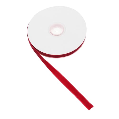 Angoily 1 Rolle Verpackungsband wickeln lockig grünes Band transparent seidenband ribbon farbband schienbeinschoner tape Geschenkband basteln Band für Geschenkverpackung Samt rot von Angoily