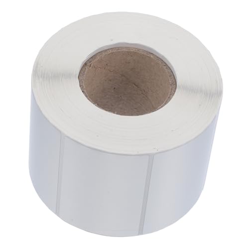 Angoily 1 Rolle Wasserdichte Druckeretiketten für Thermodrucker Selbstklebende Etiketten Silber Hochwertige Bedruckbare Klebeetiketten für Organisation und Beschriftung von Angoily