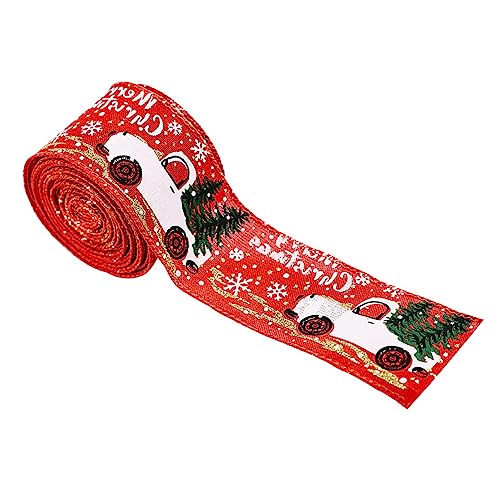 Angoily 1 Rolle Weihnachtliches Dekorationsband Rotes Diy Geschenkband für Festliche Anlässe zum Dekorieren von Weihnachtsbäumen Geschenken und Feiern Angoily 1 Rolle Weihnachtliches Dekorationsband Rotes Diy Geschenkband für Festliche Anlässe zum Dekorieren von Weihnachtsbäumen Geschenken und Feiern von Angoily