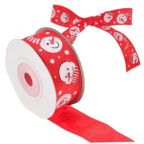 Angoily 1 Rolle Weihnachtsband ribbon bandfeile dekobänder weihnachten christmas dekoration seidenbänder wickeln riesige rote Schleife LED Abs Bänder für Verpackungsband Polyester von Angoily