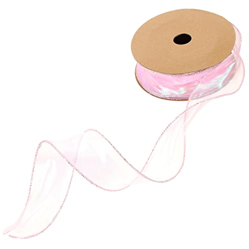 Angoily 1 Rolle Welliger Garngürtel Hochzeit Schleifenverpackung Stoff Gegenwärtig Breites Band Zum Einwickeln Dekoratives Band Dekoration Paillette Material Rosa Polyester Angoily 1 Rolle Welliger Garngürtel Hochzeit Schleifenverpackung Stoff Gegenwärtig Breites Band Zum Einwickeln Dekoratives Band Dekoration Paillette Material Rosa Polyester von Angoily