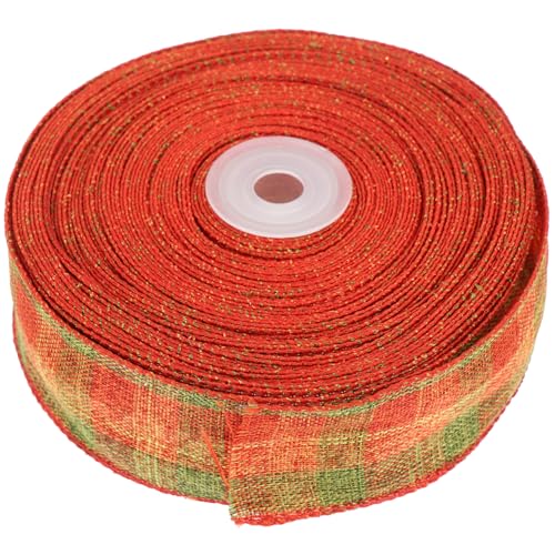 Angoily 1 Rolle Yards Schneidbares Geschenkband mit Drahtkante Diy Bastelband für Hochzeiten Feiertage und Geschenkverpackungen Vielseitig Einsetzbar für Dekorationen und Projekte Angoily 1 Rolle Yards Schneidbares Geschenkband mit Drahtkante Diy Bastelband für Hochzeiten Feiertage und Geschenkverpackungen Vielseitig Einsetzbar für Dekorationen und Projekte von Angoily