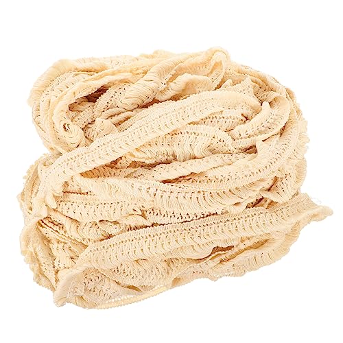 Angoily 1 Rolle Yards Spitzenstoff Rüschenborte mit Quasten Dekoration für Kleidung Tischdecken und Diy Handwerk Vielseitig Einsetzbar für Heim und Bastelprojekte von Angoily