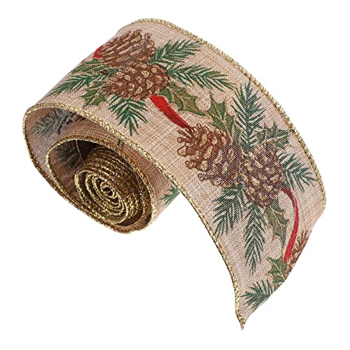Angoily 1 Rolle buntes Band bogen zubehör selber machen Geschenkband verpacken DIY -Verpackungsband Festivalband Bänder für Handwerk Wickelband Partyband Stoff Coffee von Angoily