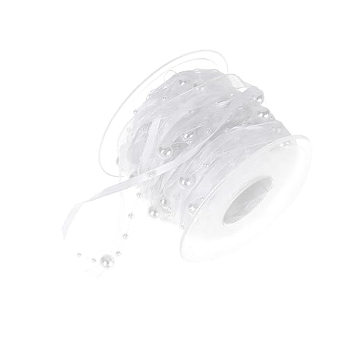 Angoily 1 Rolle dekoratives Perlenband seidenband ribbon Schmuckband wedding decoration farbband Dekoration Weiß Bänder zum Verpacken Schleife zerknittert Party Hochzeitsband Geschenkband Angoily 1 Rolle dekoratives Perlenband seidenband ribbon Schmuckband wedding decoration farbband Dekoration Weiß Bänder zum Verpacken Schleife zerknittert Party Hochzeitsband Geschenkband von Angoily