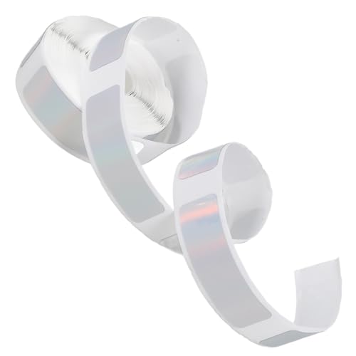 Angoily 1 Rolle klebrige Thermoetiketten etikettendrucker etikettenpapier adressetiketten Etiketten für Thermodrucker thermischer Aufkleber Preisaufkleber Namensetiketten Aufkleber Silver von Angoily