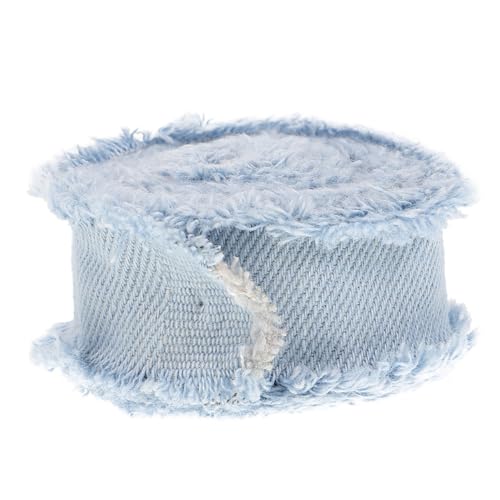 Angoily 1 Rolle seidenband ribbon Geschenkband für Haarschmuck the craft schleifteller toys Handwerksband Schneidbares Bastelband Kuchenband gestaltetes Geschenkband Polyester Sky-blue von Angoily