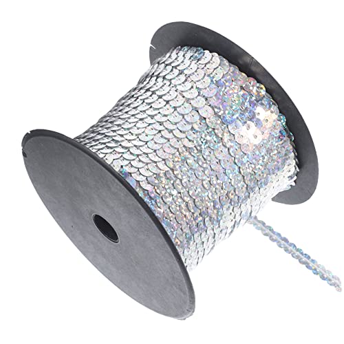 Angoily 1 Rolle sewing accessories silve Grußkarten Dekoration Glitzernde Verzierungen für Strasssteine Nägelaufkleber Tür Tasche mit Pailletten selber machen DIY Pailletten PVC von Angoily