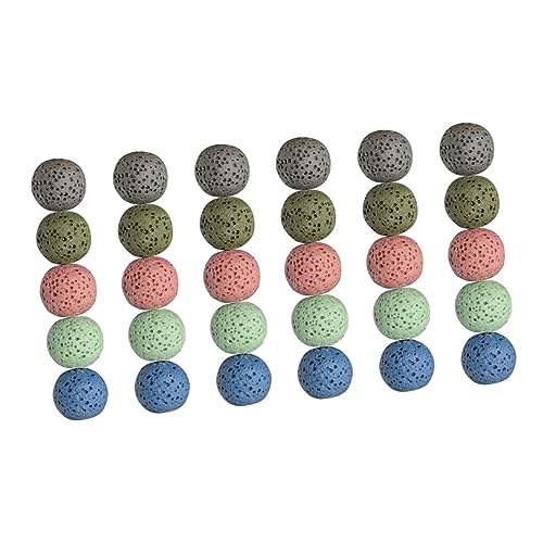 Angoily 1 Saite Volcanic Spacer Beads Lava Perlen für Diy Schmuckherstellung ca Langlebig und Hautfreundlich für Bastelprojekte und Dekorationen von Angoily