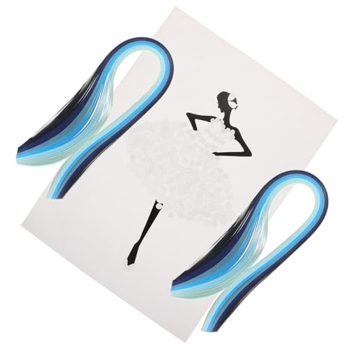 Angoily 1 Satz Abgeleitetes Papiermaterialpaket Handwerk Herstellung Erwachsene Bastelsets Quilling-zubehör Aus Papier Bausatz Streifen Bausätze Quilling-papiermaterial-kit von Angoily