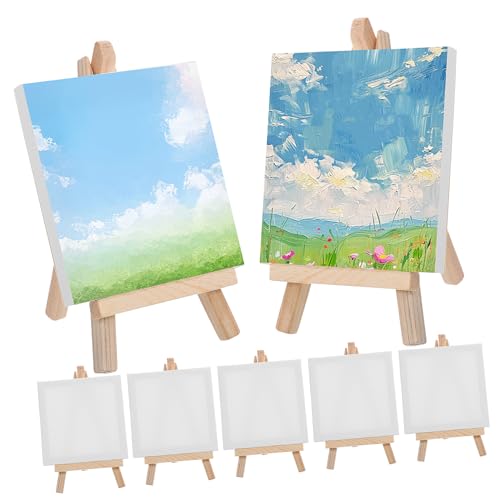 Angoily 1 Satz Bilderrahmen Und Staffelei-set Mini-leinwände Mit Staffelei Tragbar Ausstellungsständer Anzeige Kleiner Ausstellungsstand Mini-staffeleien Zum Ausstellen Bausatz Stoff Weiß Angoily 1 Satz Bilderrahmen Und Staffelei-set Mini-leinwände Mit Staffelei Tragbar Ausstellungsständer Anzeige Kleiner Ausstellungsstand Mini-staffeleien Zum Ausstellen Bausatz Stoff Weiß von Angoily