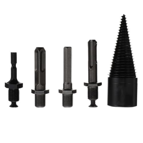 Angoily 1 Satz Bohrkegel Holzspalter Set Teiliges Kegelbohrer Set für Elektrische Bohrmaschine Strapazierfähige Holzspalter Bohrer mit Hoher Härte und Verschleißfestigkeit zum Einfachen von Angoily