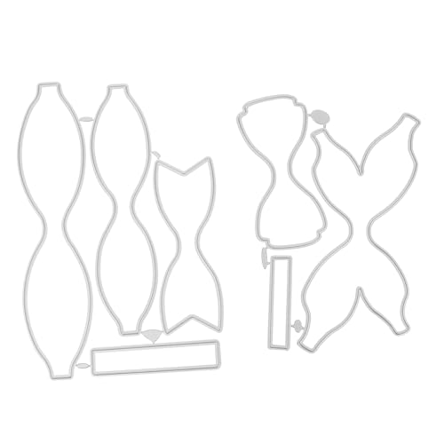 Angoily 1 Satz Bow Cutting Mold Kohlenstoffstahl Für Scrapbooking Und Diy Präzise Stanzform Für Dekorative Schleifen Langlebig Und Einfach Zu Verwenden Für Kreative Bastelprojekte 2 Stück von Angoily