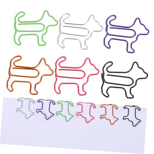 Angoily 1 Satz Büroklammer Für Welpen Hunde Büroklammern Süßes Hochzeits Hundezubehör Lustige Büroklammern Klammern Für Papier Praktische Büroklammern Kleine Büroklammern 60 Stück von Angoily