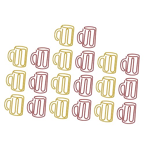 Angoily 1 Satz Büroklammer Mini -papierclips Schüttgut Rosa Runden Winzig Pastell Praktische Papierklammern Neuartige Papierklammern Cup-clips Bürobedarf Schulbedarf Legierung 20 Stück von Angoily