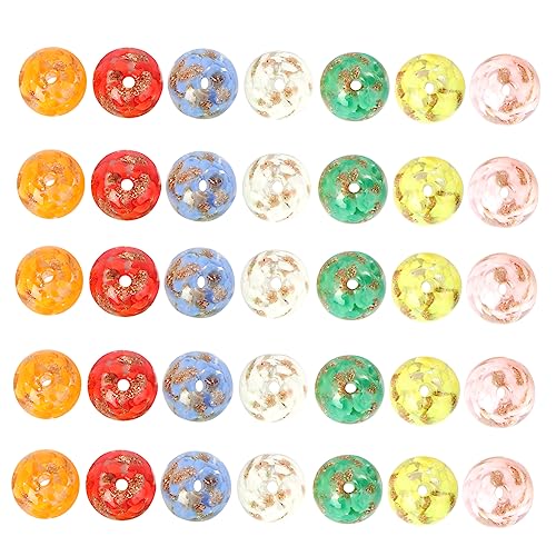 Angoily 1 Satz Bunte Glasperlen Diy Bastelmaterialien Runde Spacer Perlen Für Armbänder Schmuckherstellung Handgefertigte Dekorationen Lochgröße 40 Stück Angoily 1 Satz Bunte Glasperlen Diy Bastelmaterialien Runde Spacer Perlen Für Armbänder Schmuckherstellung Handgefertigte Dekorationen Lochgröße 40 Stück von Angoily
