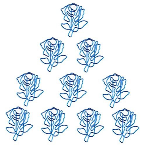 Angoily 1 Satz Bunte Rosen Büroklammern Dekorative Und Robuste Papierclips Für Notizen Fotos Und Karten Für Büro Und Zuhause 10 Stück von Angoily