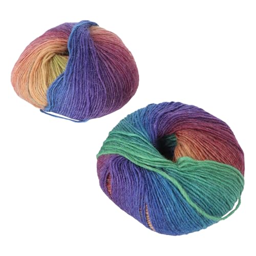 Angoily 1 Satz Buntes Baumwollgarn Regenbogenfarben Für Stricken Häkeln Und Nähen Hochwertige Wolle Für Kreative Projekte Für Mützen Schals Kleidung Und Handarbeiten 2roll Angoily 1 Satz Buntes Baumwollgarn Regenbogenfarben Für Stricken Häkeln Und Nähen Hochwertige Wolle Für Kreative Projekte Für Mützen Schals Kleidung Und Handarbeiten 2roll von Angoily