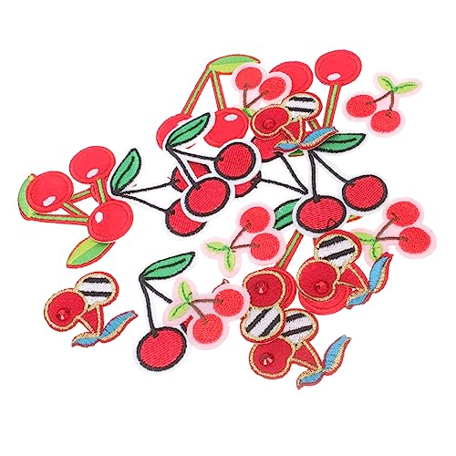 Angoily 1 Satz Cherry Aufnäher Zum Aufbügeln Bestickte Patches Für Kleidung Und Accessoires Für Diy Projekte Und Designs 20 Stück Angoily 1 Satz Cherry Aufnäher Zum Aufbügeln Bestickte Patches Für Kleidung Und Accessoires Für Diy Projekte Und Designs 20 Stück von Angoily