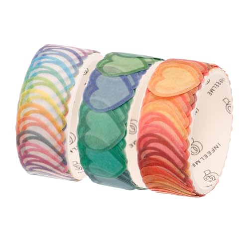 Angoily 1 Satz Confession Poetry Tape Scrapbook Für Notizbuch Selbstklebendes Buch Washi Tape Schreibwarenband Vintage Washi Tape Zartes Malerband Farbiges Malerbandpapier 3Rollen von Angoily