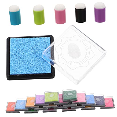 Angoily 1 Satz DIY Malwerkzeug für Farben Fingerstempel mit Farbigem Stempelkissen für Malprojekte und Bastelarbeiten Themenpartys und Geburtstagsfeiern Angoily 1 Satz DIY Malwerkzeug für Farben Fingerstempel mit Farbigem Stempelkissen für Malprojekte und Bastelarbeiten Themenpartys und Geburtstagsfeiern von Angoily