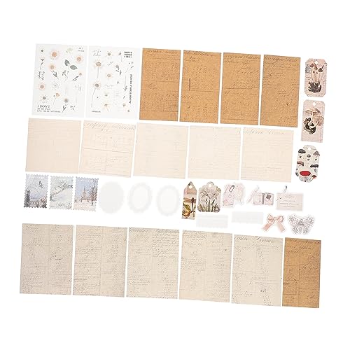 Angoily 1 Satz DIY Scrapbook Papier mit Pet Aufklebern Materialien für Scrapbooking Journaling Langlebig und Selbstklebend für Karten Sicher der Anwendung Angoily 1 Satz DIY Scrapbook Papier mit Pet Aufklebern Materialien für Scrapbooking Journaling Langlebig und Selbstklebend für Karten Sicher der Anwendung von Angoily