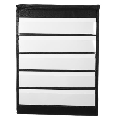 Angoily 1 Satz Desktop-displayständer Taschenkartenständer Für Das Klassenzimmer Kleine Taschenkarte Taschenplan Planen Taschendiagramm Zum Alphabetlernen Grußkartenständer Schwarz Pvc von Angoily