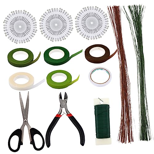 Angoily 1 Satz Diy Blumenverpackungsset Teiliges mit Doppelseitigem Klebeband und Blumendraht für Kreative Arrangements und Bastelprojekte für Dekorationen von Angoily
