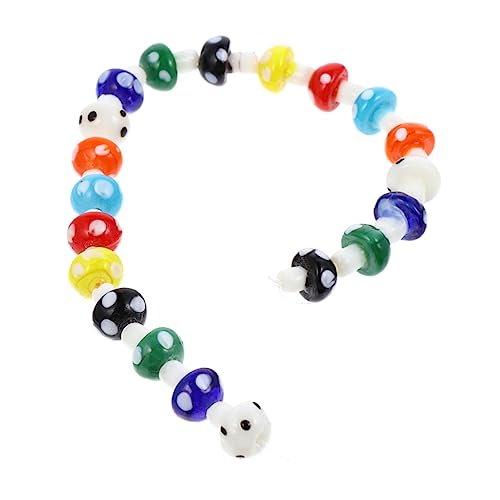 Angoily 1 Satz Diy Dekorative Pilzperlen Glasperlen für Schmuckherstellung Handgemachte Bastelperlen für Armbänder und Ohrringe Bastelmaterial Angoily 1 Satz Diy Dekorative Pilzperlen Glasperlen für Schmuckherstellung Handgemachte Bastelperlen für Armbänder und Ohrringe Bastelmaterial von Angoily