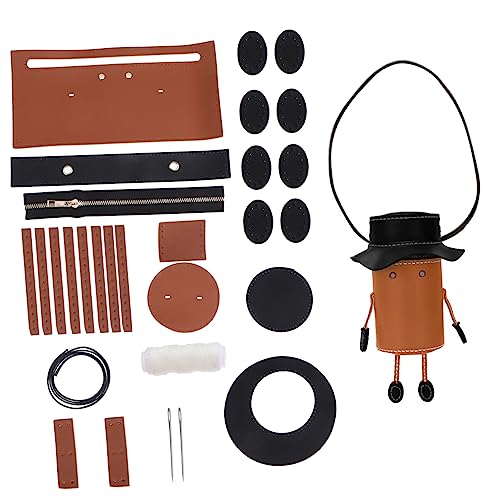 Angoily 1 Satz Diy Handtaschen Herstellungsset PU Gelb Braun Individuelles Materialkit für Selbstgemachte Taschen Zubehör für Handarbeit für Kreative Projekte und Diy mit Familie und Angoily 1 Satz Diy Handtaschen Herstellungsset PU Gelb Braun Individuelles Materialkit für Selbstgemachte Taschen Zubehör für Handarbeit für Kreative Projekte und Diy mit Familie und von Angoily