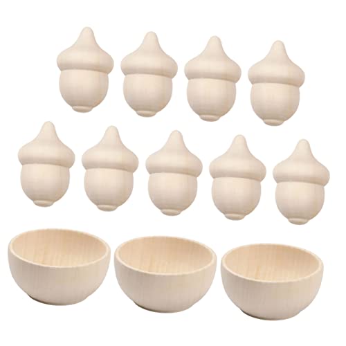 Angoily 1 Satz Diy Holzspielzeug für Holzschalen Eicheln zum Bastelset Fantasie Lehrspielzeug für Stundenlangen Spaß Angoily 1 Satz Diy Holzspielzeug für Holzschalen Eicheln zum Bastelset Fantasie Lehrspielzeug für Stundenlangen Spaß von Angoily