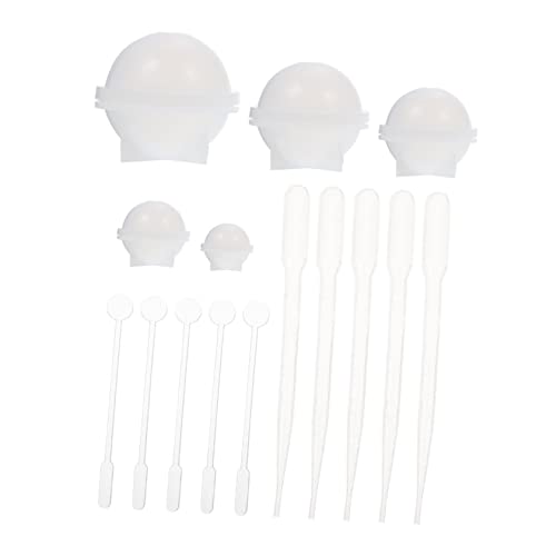 Angoily 1 Satz Diy Kristallkugel Zubehörset Runde Silikonformen für Epoxidharz Bastelbedarf für Projekte und Schmuckherstellung für Diy Enthusiasten von Angoily