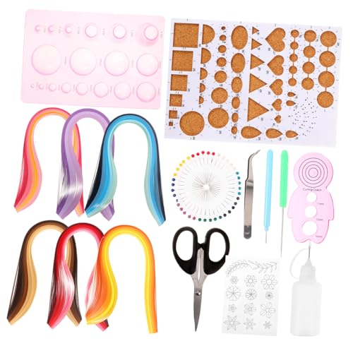 Angoily 1 Satz Diy Papier Quilling Set Teilig Kunstpapier Werkzeugset für Kreative Bastelprojekte Geeignet für Schule und Zuhause für Anfänger und Profis von Angoily