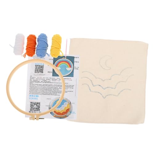 Angoily 1 Satz Diy Punch Needle Stickset für Landschaftsmuster Komplettes Materialpaket für Handarbeiten für Anfänger und Fortgeschrittene Hochwertigem und Bunten Fäden Angoily 1 Satz Diy Punch Needle Stickset für Landschaftsmuster Komplettes Materialpaket für Handarbeiten für Anfänger und Fortgeschrittene Hochwertigem und Bunten Fäden von Angoily
