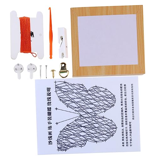Angoily 1 Satz Diy Schmetterlings Nagelwicklungsmalerei Handwerk Material für Wanddekoration Bastelprojekte und Diy Zubehör zur Verbesserung der Geschicklichkeit und Geduld von Angoily