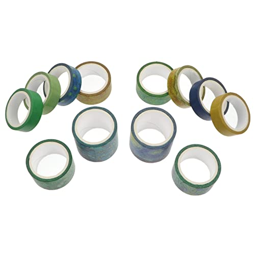 Angoily 1 Satz Diy Washi Tape Antike Japanische Klebebänder Für Scrapbooking Und Kreative Dekorationen Für Tagebuch Und Handwerk 12rollen von Angoily