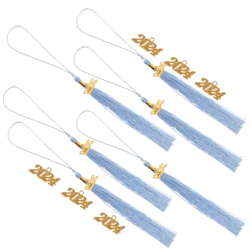 Angoily 1 Satz Doktorhut Quasten Dekoration Abschluss Zubehör Kappe Graduierung Für Graduiertenmütze-stirnband Kappen Dekorationen Einladung Meister Hut Polyester Sky-blue Angoily 1 Satz Doktorhut Quasten Dekoration Abschluss Zubehör Kappe Graduierung Für Graduiertenmütze-stirnband Kappen Dekorationen Einladung Meister Hut Polyester Sky-blue von Angoily