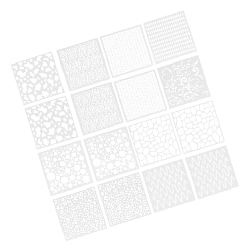 Angoily 1 Satz Doodle-zeichnungsvorlage Wand Vorlagen Malschablonen Zeichenschablonen Für Wiederverwendbare Schablonen Zum Malen Schablonenfarben Für Handwerk Das Haustier Weiß 18 Stück von Angoily