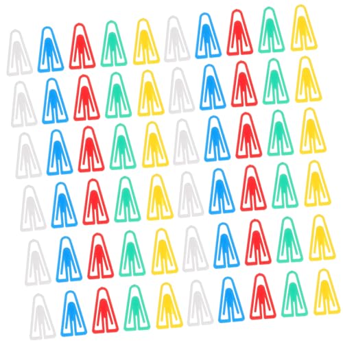 Angoily 1 Satz Dreieckige Büroklammer Papierklammern Clips Kleine Büroklammern Schreibtischzubehör Büroklammern Fürs Büro Dekorative Büroklammern Plastik 100 Stück von Angoily