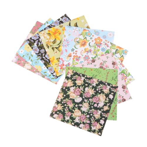 Angoily 1 Satz Einseitige Farbige Origami Papiere Für Diy Bastelpapier Mit Blumenmustern Bastelprojekte Und Schulaufgaben 120 Stück von Angoily