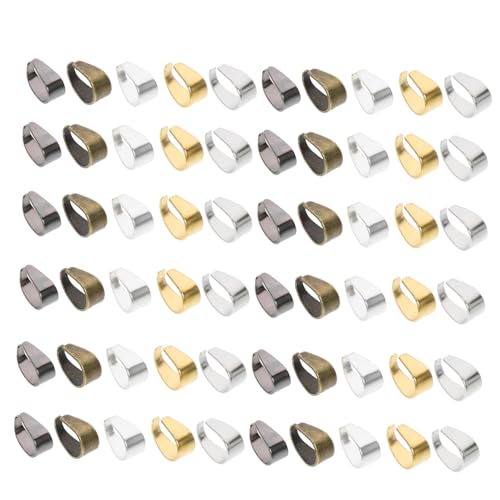 Angoily 1 Satz Eisen Verschlüsse Schmuck Zubehör Diy Anhänger Clips Silber Gold Schwarz Und Weiß Für Armbänder Und Herstellung 500 Stück von Angoily
