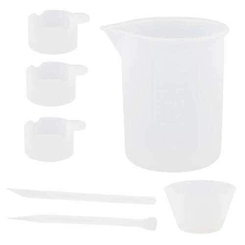 Angoily 1 Satz Epoxidharz Mischbecher Set Teiliges Zubehör für Diy Schmuckherstellung Messbecher Rührstäbchen und Dosierhilfen für Präzise Anwendung von Epoxidharz und Angoily 1 Satz Epoxidharz Mischbecher Set Teiliges Zubehör für Diy Schmuckherstellung Messbecher Rührstäbchen und Dosierhilfen für Präzise Anwendung von Epoxidharz und von Angoily