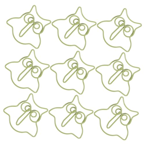 Angoily 1 Satz Eulen-büroklammer Mini Sortiert Name Eulendekor Clips Form Dekorative Papierklammern Büroklammer-memo Halter Für Büroklammern Lustige Süße Büroklammern Metall Grün 50 Stück von Angoily