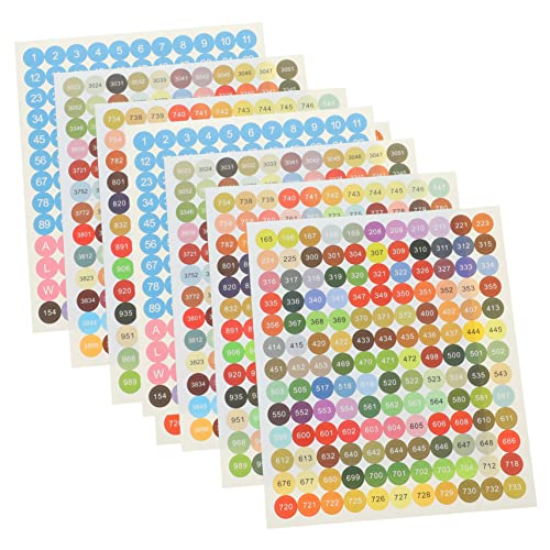 Angoily 1 Satz Farbaufkleber Etiketten Für Diamant Etiketten Runde Aufkleber Etiketten Kunst Etiketten Farbige Nummernaufkleber Selbstklebende Nummernetiketten 20 Blatt Angoily 1 Satz Farbaufkleber Etiketten Für Diamant Etiketten Runde Aufkleber Etiketten Kunst Etiketten Farbige Nummernaufkleber Selbstklebende Nummernetiketten 20 Blatt von Angoily