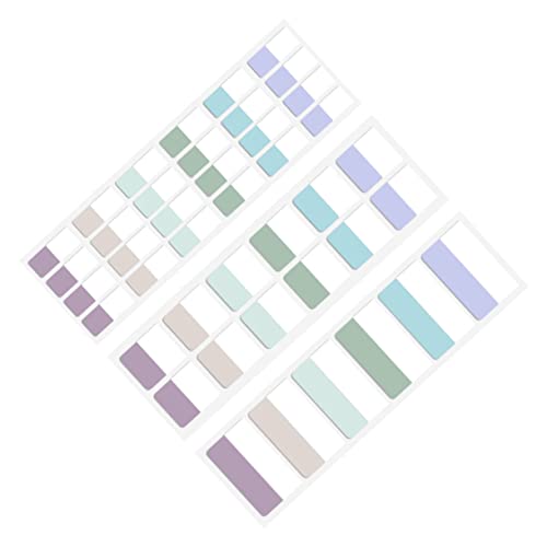 Angoily 1 Satz Farbenfrohes Seitenmarker Selbstklebende Index Tabs für Notizen Beschreibbare Page Labels für Büro Schule und Haushalt Praktisch für To Do Listen und Organisation von Angoily