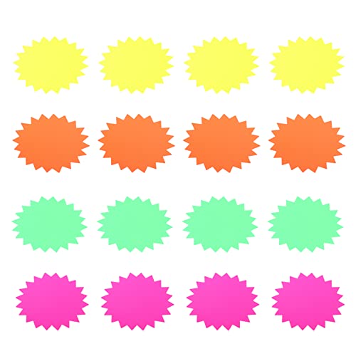 Angoily 1 Satz Fluoreszierende Preisschilder Explosionsticker Für Kreative Preisetiketten Für Einzelhandel Und Werbung Beschreibbar Abnehmbar Leuchtende Farben Langlebig 40 Stück Angoily 1 Satz Fluoreszierende Preisschilder Explosionsticker Für Kreative Preisetiketten Für Einzelhandel Und Werbung Beschreibbar Abnehmbar Leuchtende Farben Langlebig 40 Stück von Angoily