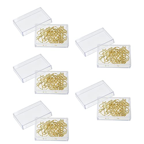 Angoily 1 Satz Form Büroklammern Elektropolierte Goldene Papierclips Praktische Lesezeichen Für Büro Und Zuhause Halten Von Notizen Und Fotos 50 Stück von Angoily